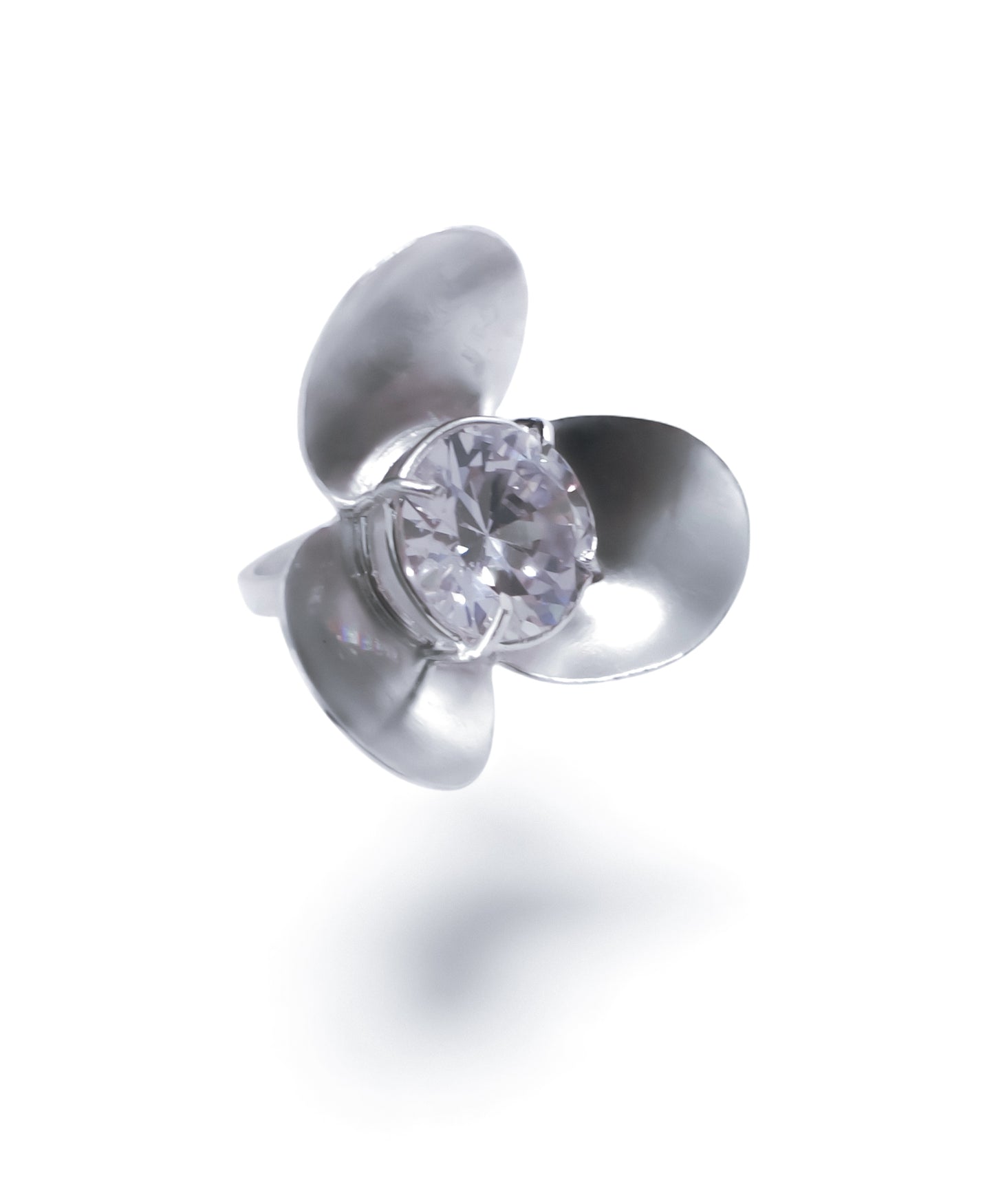 CRYSTAL PETAL RING